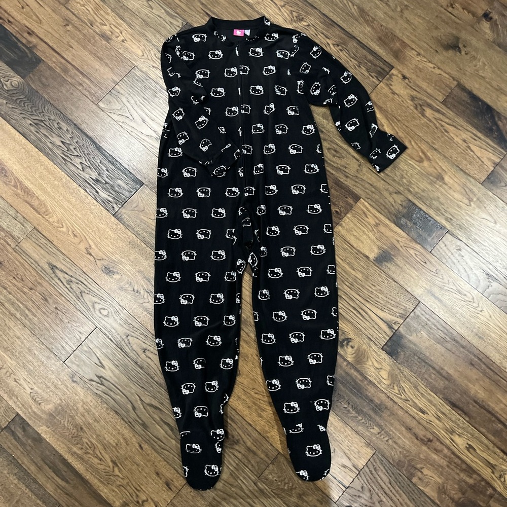 Hello Kitty Black Kids Footie One Piece